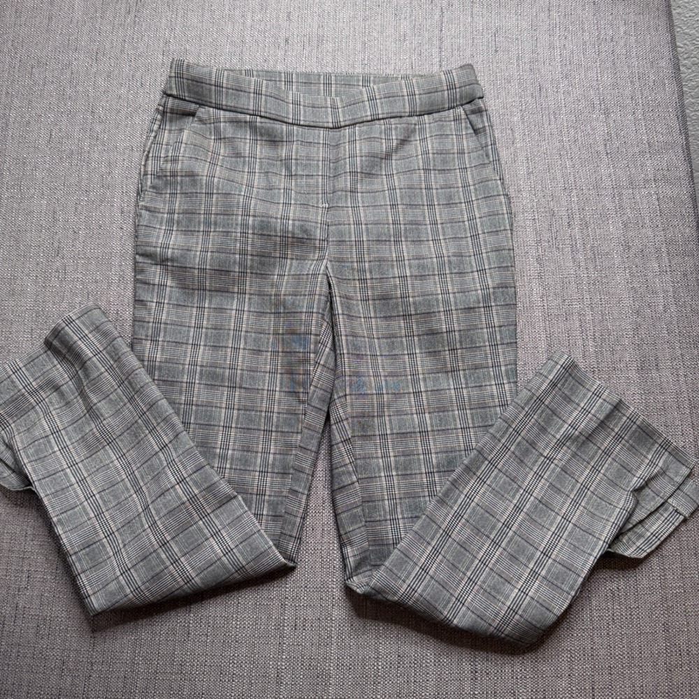 Jules & Leopold Womens Grey Glen Plaid Pull On Dress Pants CHU24902 Size XS